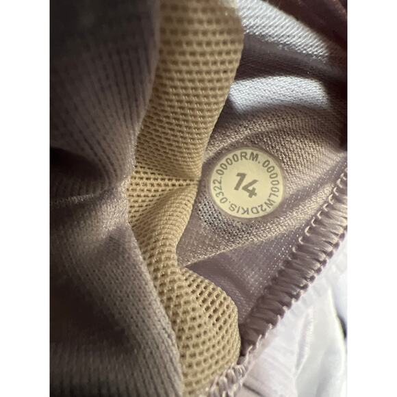 Lululemon Ebb to Street Cropped Racerback Tank Top Lilac Smoke Size 14 - Picture 10 of 10